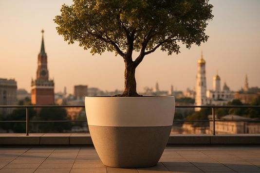 Купить дизайнерские кашпо для деревьев и крупных растений в Москве: выбор, материалы и заказ по индивидуальному дизайну