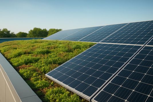 Зелёная крыша и солнечные панели: как охлаждение повышает выработку PV